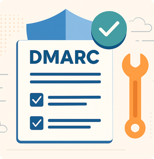A world where email spoofing and phishing attacks are eliminated through widespread adoption of proper email authentication, powered by intelligent automation.__make image outline illustration without text inside the image