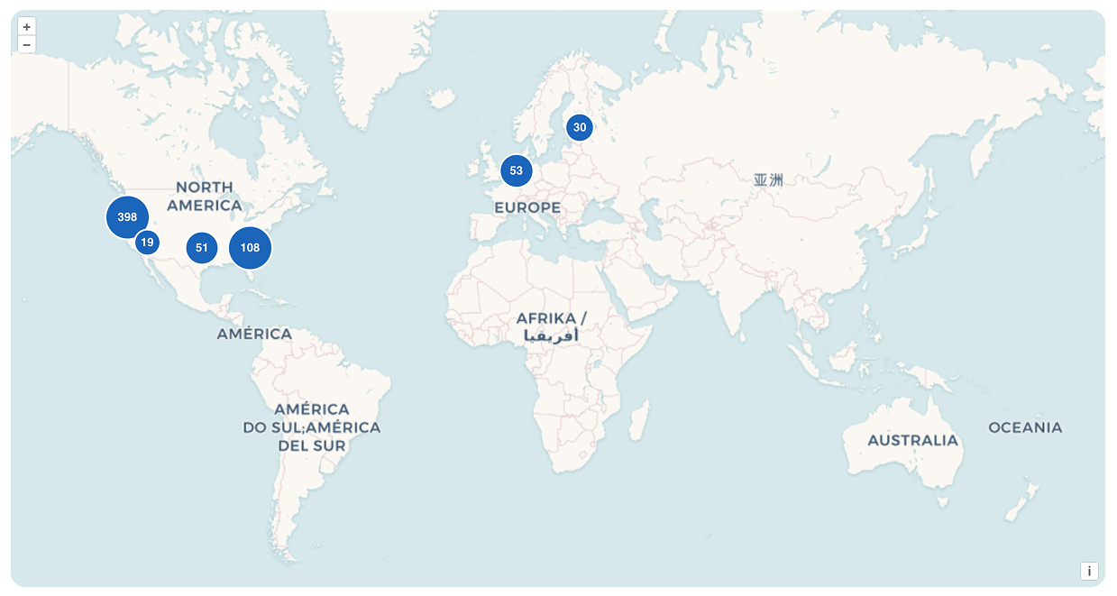 Sender geolocation detail in DMARCeye app