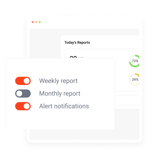 Report frequency and notification settings in DMARCeye Report frequency and notification settings in DMARCeye